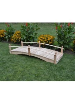 Acorn Garden Bridge Unfinished 4' X 8' -OW Garden Decor Shop 3 4 crop 8613404 01V 4