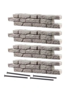 Rock Lock Interlocking Garden System, Straight Sets -OW Garden Decor Shop 8588324 01V