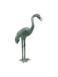 Bronze Crane Statues, Small -OW Garden Decor Shop 8589916 001v