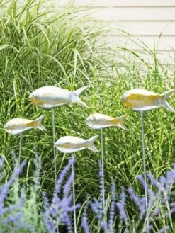 Fish Out Of Water Garden Stakes, Set Of 5 -OW Garden Decor Shop 8593672 9131 tif