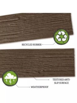 Recycled Rubber Railroad Tie Stepping Stone 8 Recycled Rubber Railroad Tie Stepping Stone -OW Garden Decor Shop 8594281 3