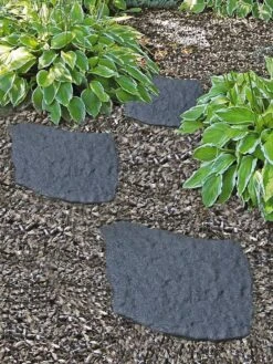 Recycled Rubber Flagstone Stepping Stone -OW Garden Decor Shop 8594282 001V tif