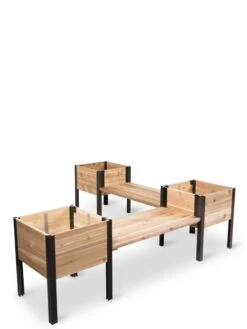 Cedar Bench Kit, Natural, 42" -OW Garden Decor Shop 8597992 10056 tif