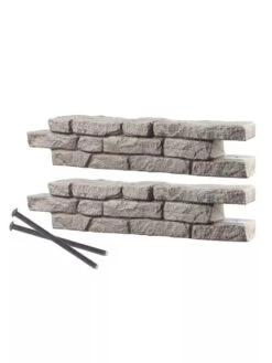 Rock Lock Interlocking Garden System, Straight Sets -OW Garden Decor Shop 8598735 01V