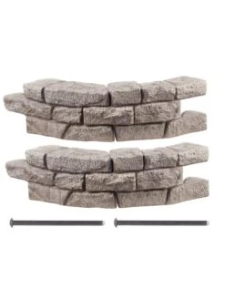 Rock Lock Interlocking Garden System, Curved Sets -OW Garden Decor Shop 8598737 01V 3 4