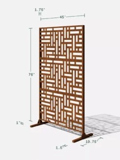 Veradek 3-Panel Privacy Screen Set, Blocks -OW Garden Decor Shop 8599185 11V tif