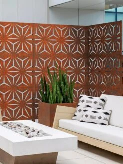 Veradek 3-Panel Privacy Screen Set, Star -OW Garden Decor Shop 8599205 06V tif