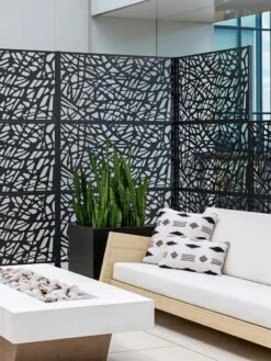 Veradek 3-Panel Privacy Screen Set, Web -OW Garden Decor Shop 8599206 10V tif