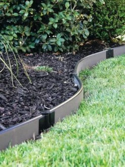 Curved Composite Landscape Edging Kit With 1" Boards -OW Garden Decor Shop 8599404 11V tif
