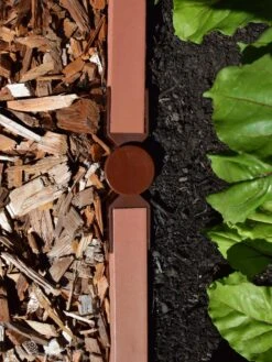 Straight Landscape Edging Kit With 2" Boards -OW Garden Decor Shop 8599408 03V tif