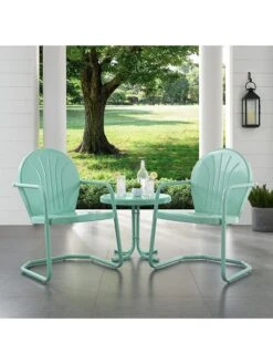 Crosley Griffith Two Chairs & Side Table Outdoor Seating Set