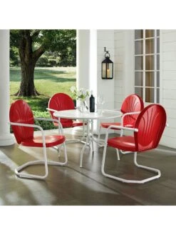 Crosley Griffith Metal Five-Piece Outdoor Dining Set