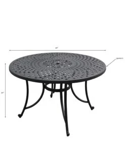 Crosley Sedona Cast Aluminum Dining Table -OW Garden Decor Shop 8599661 01v