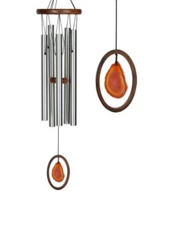 Agate Chime™, Large -OW Garden Decor Shop 8599738 02v woodstock agate chime large brown