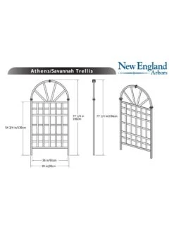 Savannah Composite Vinyl Trellis -OW Garden Decor Shop 8599769 03v