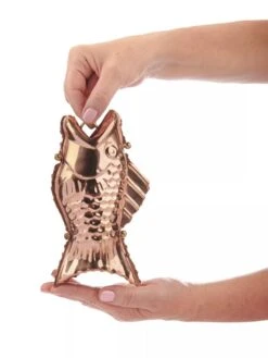 Fish Pure Copper Rain Chain, 8.5' -OW Garden Decor Shop 8600209 02V tif