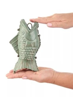 Fish Pure Copper Rain Chain, 8.5' -OW Garden Decor Shop 8600209 06V tif