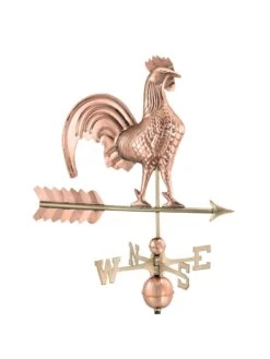 Rooster Copper Weathervane -OW Garden Decor Shop 8600283 04v