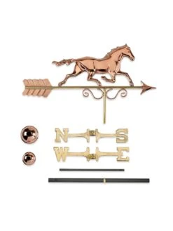 Galloping Horse Copper Weathervane -OW Garden Decor Shop 8600346 04v