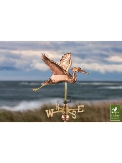 Blue Heron Cottage Copper Weathervane -OW Garden Decor Shop 8600375 04v