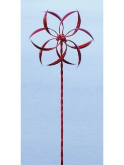 Feather Staked Wind Spinner, 15" -OW Garden Decor Shop 8600479 02v feather staked wind spinner 15 inch red