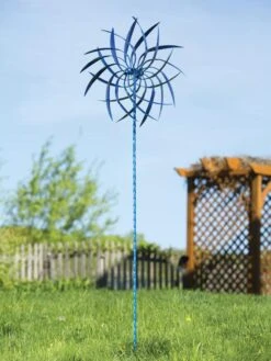 Pinwheel Wind Spinner, 22" 7 Pinwheel Wind Spinner, 22" -OW Garden Decor Shop 8600488 02V tif