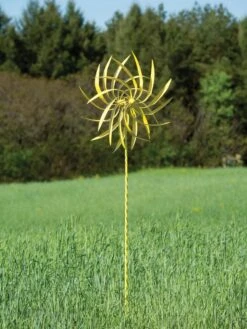 Pinwheel Wind Spinner, 22" 6 Pinwheel Wind Spinner, 22" -OW Garden Decor Shop 8600488 04V tif