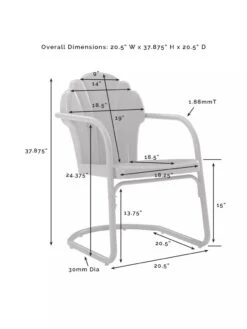 Crosley Tulip Chair Set, Set Of 2 15 Crosley Tulip Chair Set, Set Of 2 -OW Garden Decor Shop 8609287 46V jpg