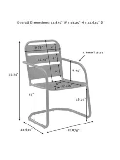 Crosley Brighton Chair Set, Set Of 2 -OW Garden Decor Shop 8609288 38v