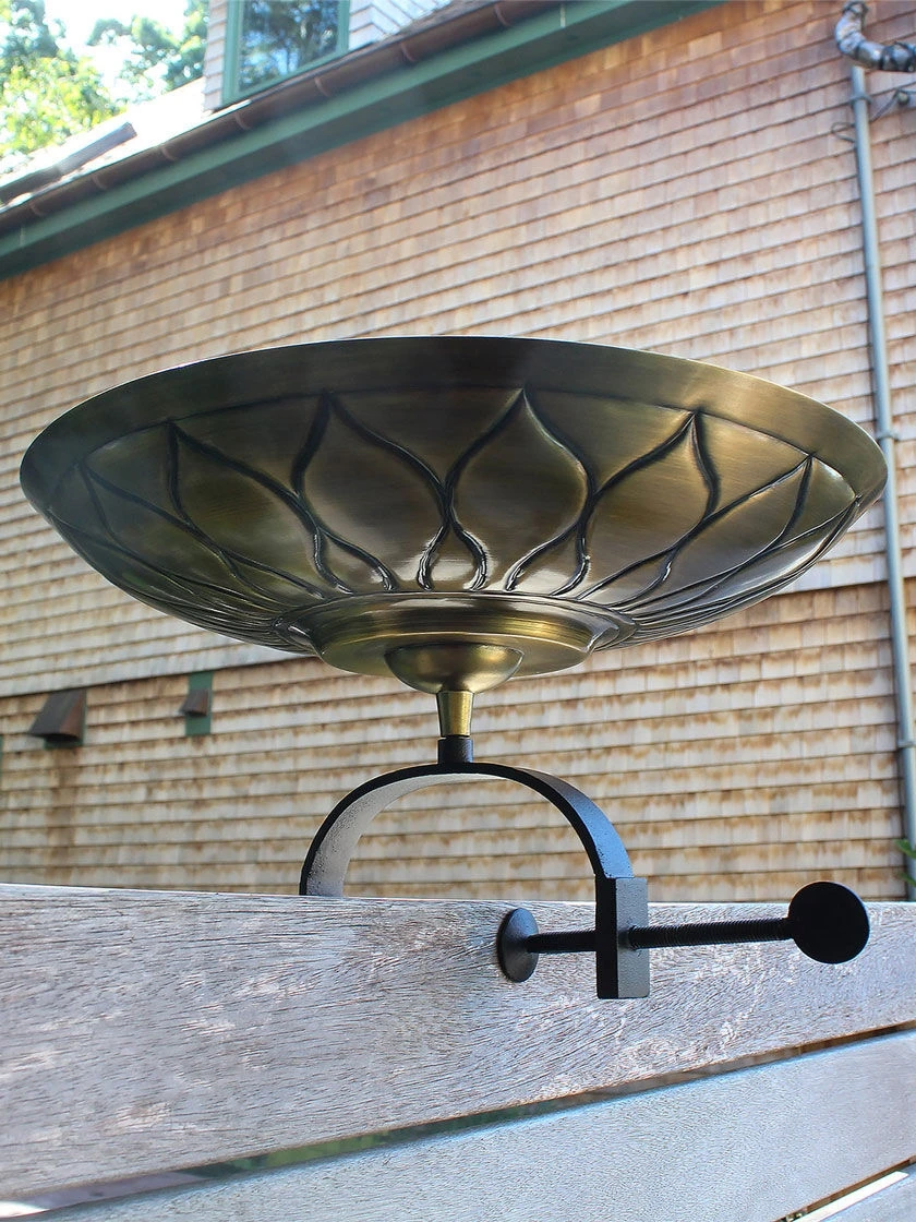 Achla Designs African Daisy Birdbath With Over-the-Rail Bracket 4 Achla Designs African Daisy Birdbath With Over-the-Rail Bracket - Image 4