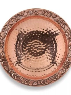 Copper Birdbath With Stake -OW Garden Decor Shop 8609876 02V jpg