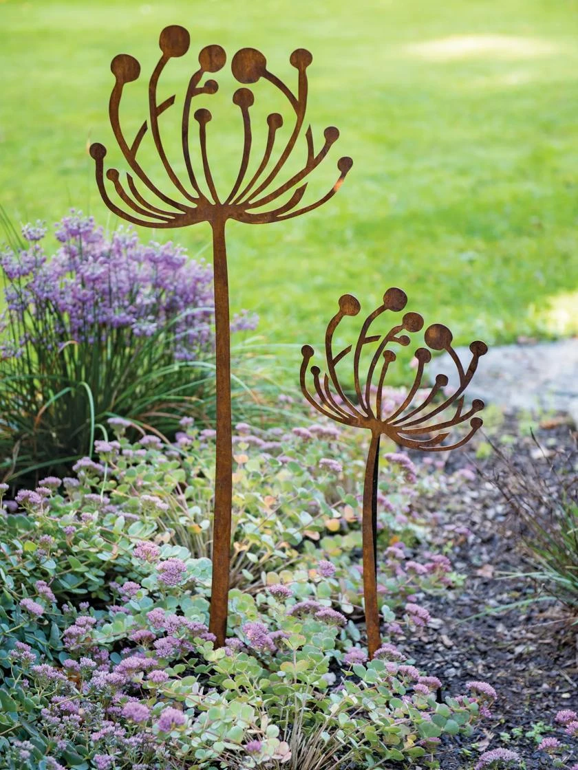Queen Anne's Lace Garden Stake Set Of 2 3 Queen Anne's Lace Garden Stake Set Of 2 - Image 3