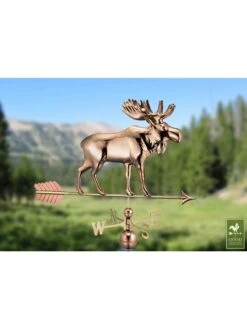 Moose With Arrow Weathervane 6 Moose With Arrow Weathervane -OW Garden Decor Shop 8610229 01v