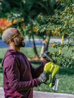 Sun Joe 24V-HT22-LTE 24-Volt ION+ Cordless Hedge Trimmer Kit | 22-Inch | W/ 2.0-Ah Battery And Charger -OW Garden Decor Shop 8610657 06v