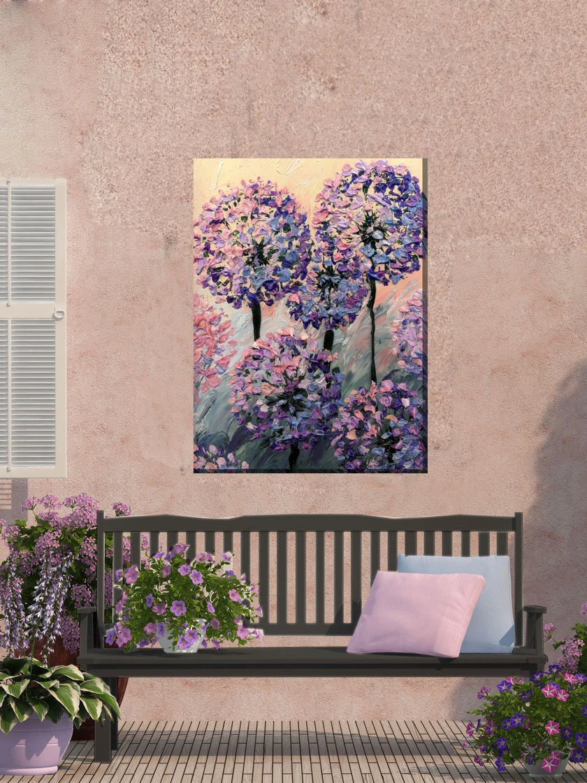 OW Garden Decor Shop -OW Garden Decor Shop 8610735 02v artistic allium outdoor wall art