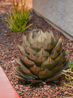Desert Steel Artichoke Agave Sculpture 11 Desert Steel Artichoke Agave Sculpture -OW Garden Decor Shop 8610761 042v
