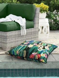 Outdoor Decor™ Floor Pillows, 24" X 24" 10 Outdoor Decor™ Floor Pillows, 24" X 24" -OW Garden Decor Shop 8611118 109v cact outdoor floor deco pillow 24x24 multi cactus