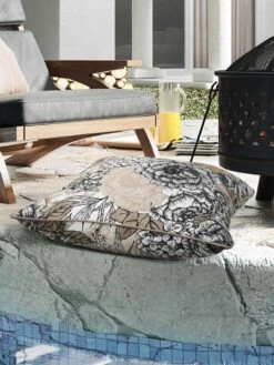 Outdoor Decor™ Floor Pillows, 24" X 24" 11 Outdoor Decor™ Floor Pillows, 24" X 24" -OW Garden Decor Shop 8611118 111v trta outdoor floor deco pillow 24x24 tribal taupe