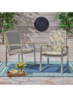 Outdoor Decor™ Seat Pad High Back Cushions, 20" X 45" -OW Garden Decor Shop 8611125 108v ctlv outdoor seat pad high back cushions 20x45 citrus leaves