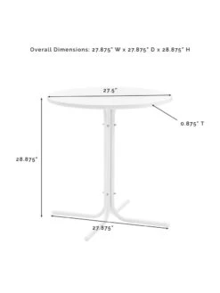 Crosley Griffith Outdoor Bistro Table -OW Garden Decor Shop 8611576 05v