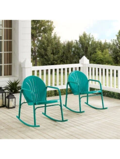 Crosley Griffith 2-piece Outdoor Rocking Chair Set -OW Garden Decor Shop 8611577 tu 28v