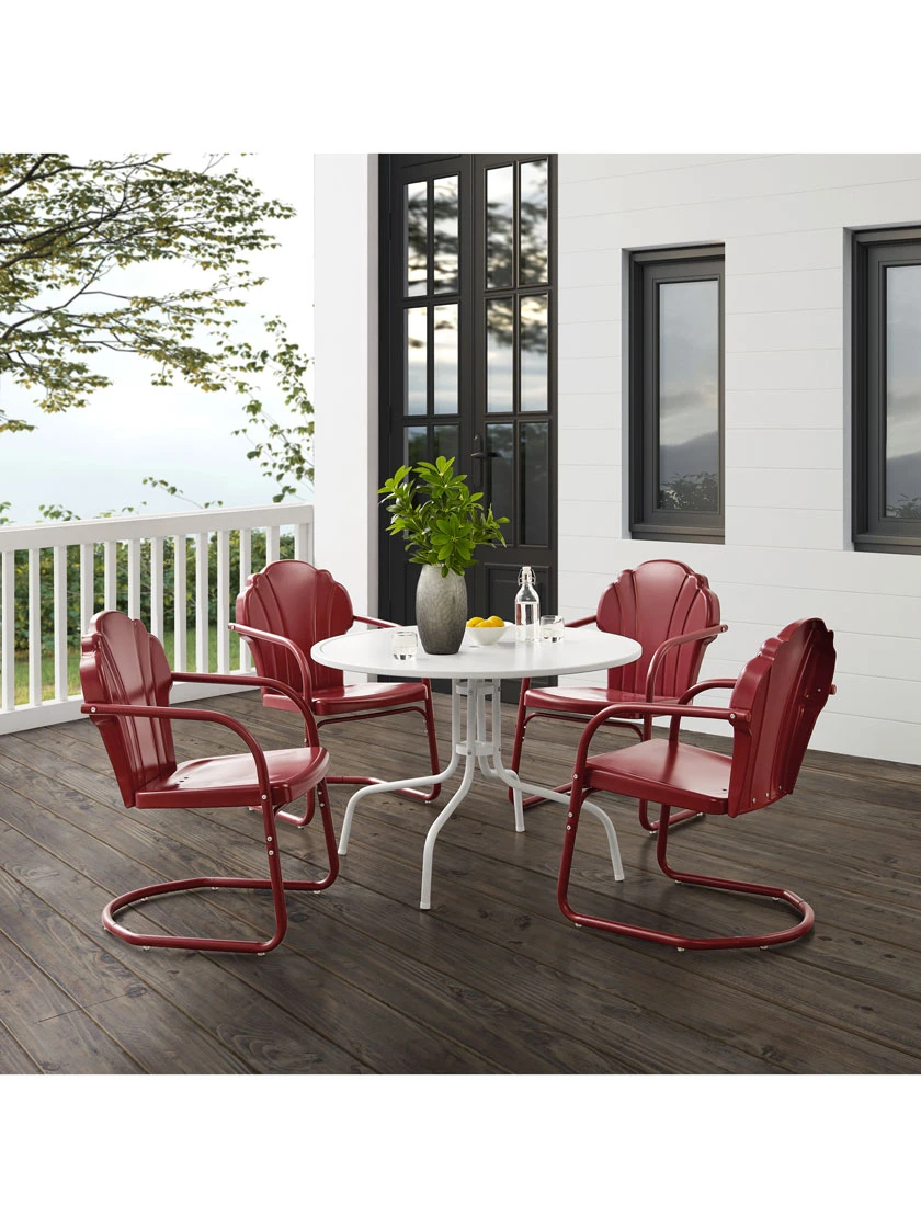 Crosley Tulip 5-piece Outdoor Dining Set 2 Crosley Tulip 5-piece Outdoor Dining Set - Image 2