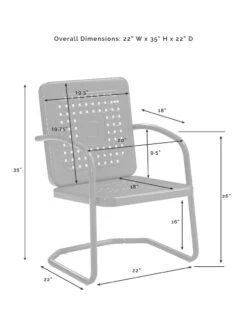 Crosley Bates 5-piece Outdoor Dining Set -OW Garden Decor Shop 8611581 08v