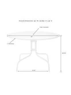 Crosley Bates 5-piece Outdoor Dining Set -OW Garden Decor Shop 8611581 09v