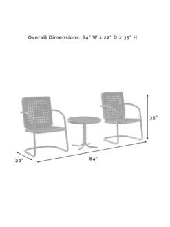 Crosley Bates 3-piece Outdoor Dining Chair Set 21 Crosley Bates 3-piece Outdoor Dining Chair Set -OW Garden Decor Shop 8611583 08v