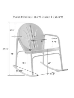 Crosley Griffith 3-piece Outdoor Rocking Chair Set -OW Garden Decor Shop 8611588 09v