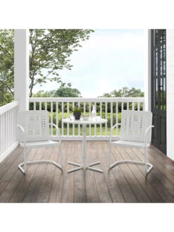 Crosley Bates 3-piece Outdoor Bistro Set -OW Garden Decor Shop 8611590 wt 20v