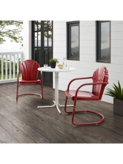 Crosley Tulip 3-piece Outdoor Bistro Set -OW Garden Decor Shop 8611591 rd 27v