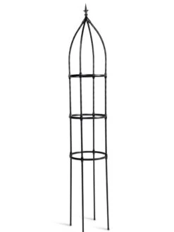 Fleur De Lis Obelisk, 86.8" -OW Garden Decor Shop 8611664 3760 tif