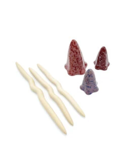 Potting Shed Tinkling Toadstool Sculptures, Set Of 3 -OW Garden Decor Shop 8611730 spr 09v